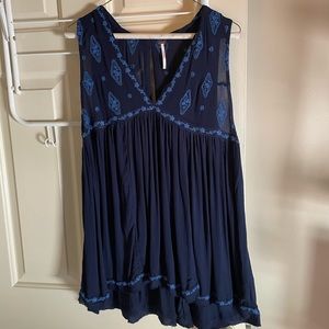 NWT Free People Navy Tunic size XS
